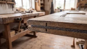 An intumescent strip seated in the routed groove along the edge of a heavy timber door leaf